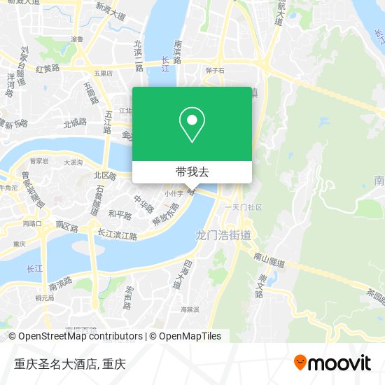 重庆圣名大酒店地图