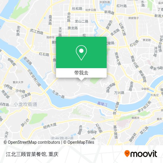 江北三顾冒菜餐馆地图