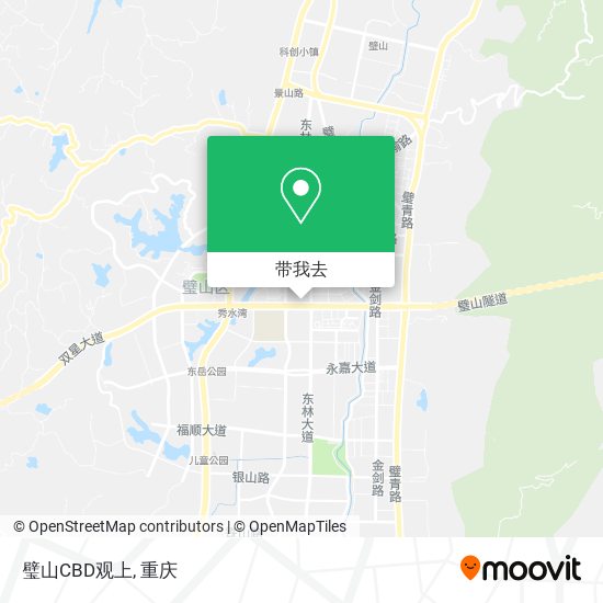 璧山CBD观上地图