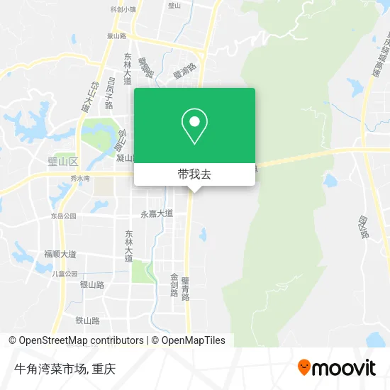 牛角湾菜市场地图
