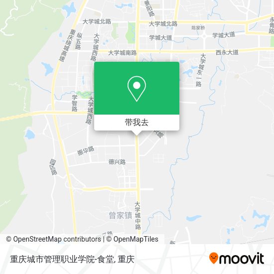 重庆城市管理职业学院-食堂地图