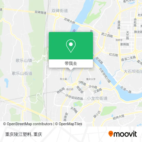 重庆陵江塑料地图