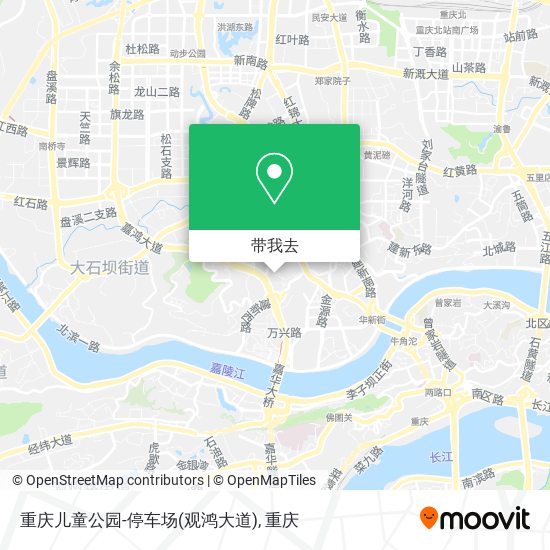 重庆儿童公园-停车场(观鸿大道)地图