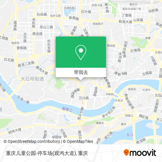 重庆儿童公园-停车场(观鸿大道)地图