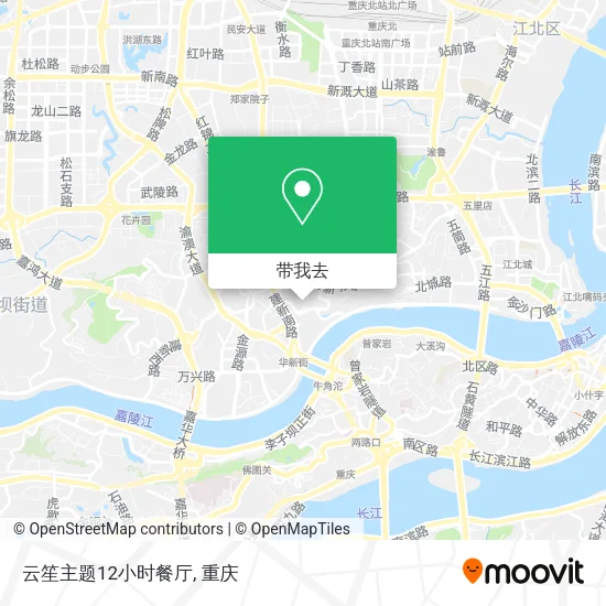 云笙主题12小时餐厅地图