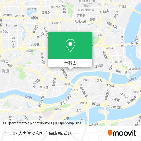 江北区人力资源和社会保障局地图