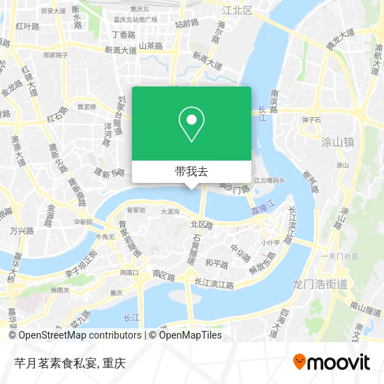 芊月茗素食私宴地图