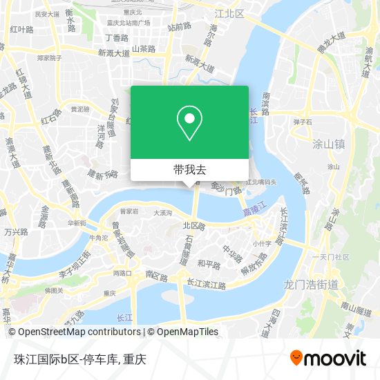 珠江国际b区-停车库地图