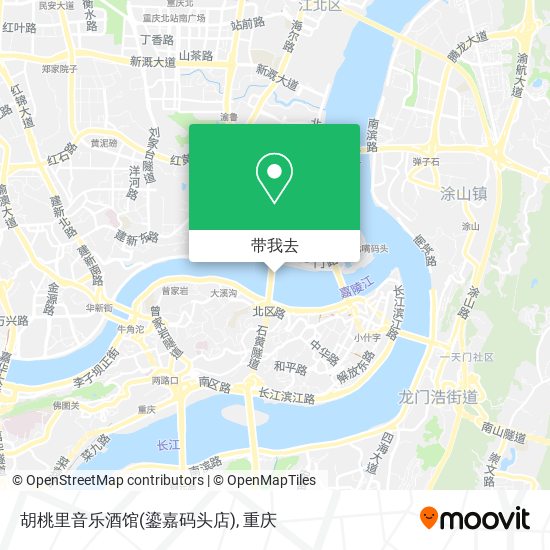 胡桃里音乐酒馆(鎏嘉码头店)地图