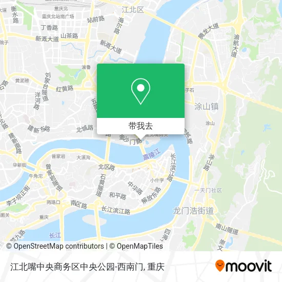 江北嘴中央商务区中央公园-西南门地图