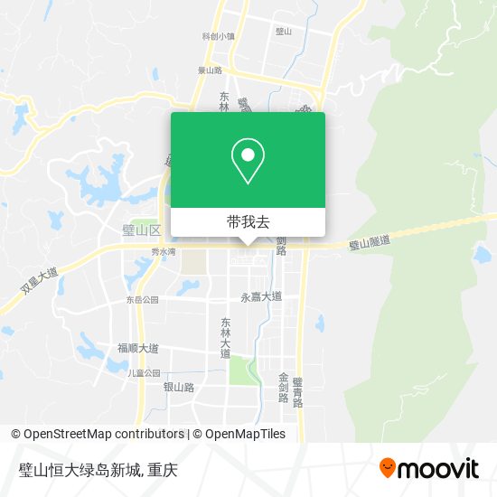 璧山恒大绿岛新城地图