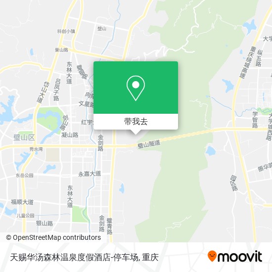 天赐华汤森林温泉度假酒店-停车场地图