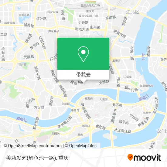 美莉发艺(鲤鱼池一路)地图
