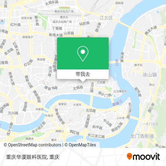 重庆华厦眼科医院地图