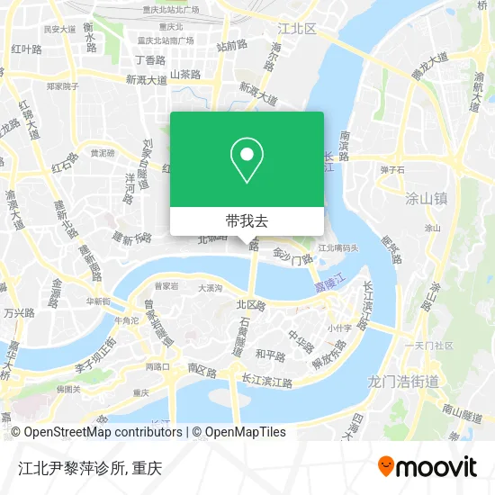 江北尹黎萍诊所地图