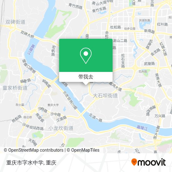 重庆市字水中学地图