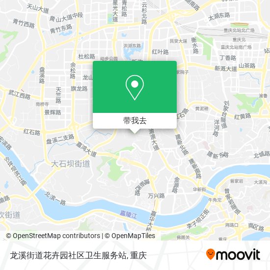 龙溪街道花卉园社区卫生服务站地图