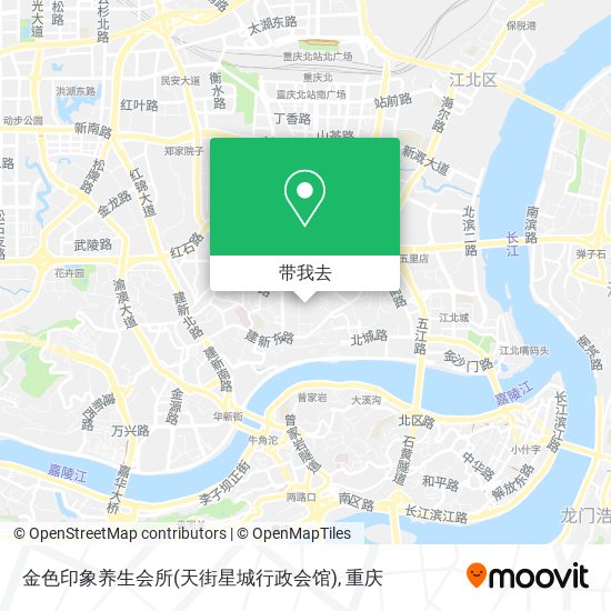 金色印象养生会所(天街星城行政会馆)地图