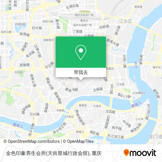 金色印象养生会所(天街星城行政会馆)地图