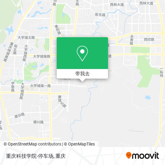 重庆科技学院-停车场地图