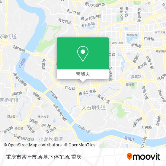 重庆市茶叶市场-地下停车场地图