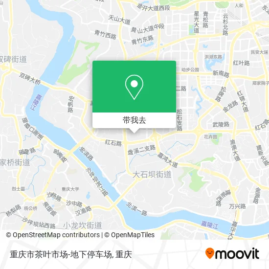 重庆市茶叶市场-地下停车场地图