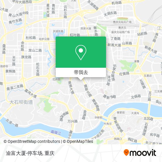 渝富大厦-停车场地图
