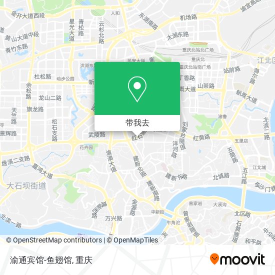 渝通宾馆-鱼翅馆地图