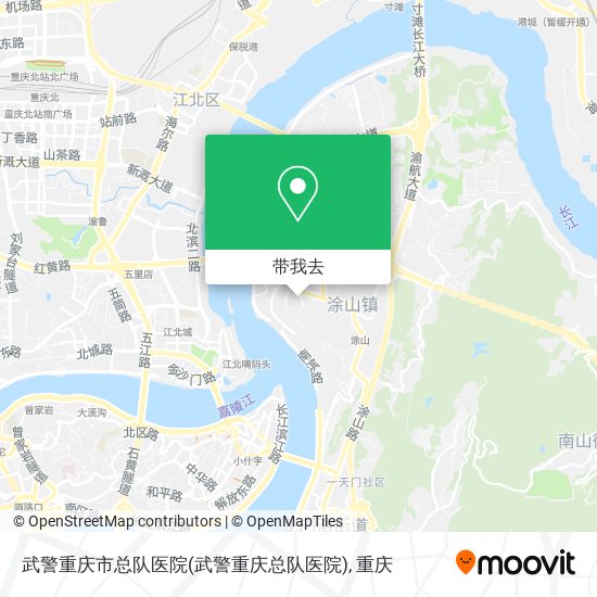 武警重庆市总队医院(武警重庆总队医院)地图