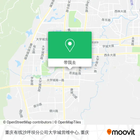 重庆有线沙坪坝分公司大学城营维中心地图