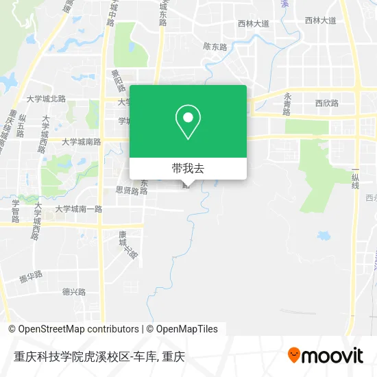 重庆科技学院虎溪校区-车库地图