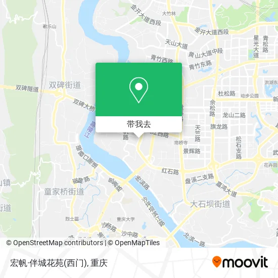 宏帆·伴城花苑(西门)地图