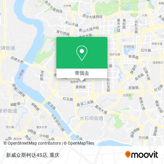 新威众斯柯达4S店地图