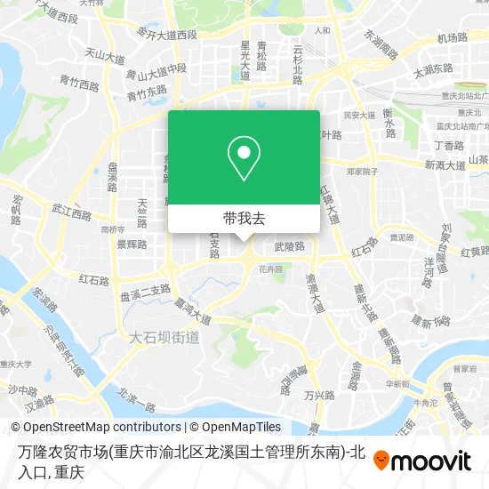 万隆农贸市场(重庆市渝北区龙溪国土管理所东南)-北入口地图