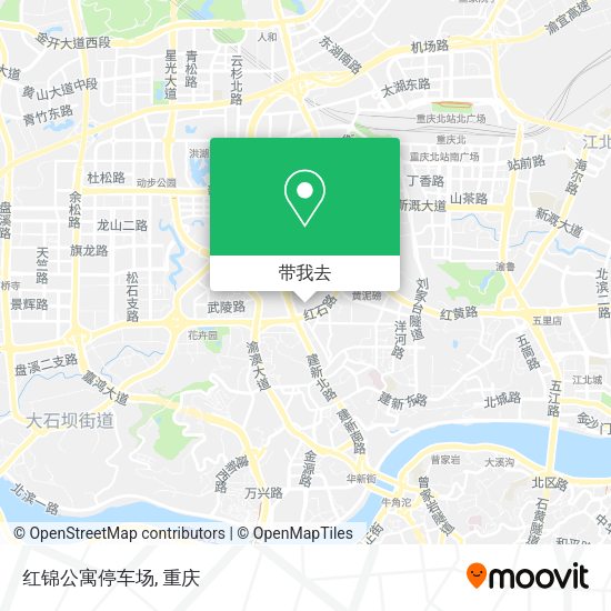 红锦公寓停车场地图
