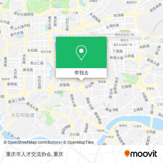 重庆市人才交流协会地图