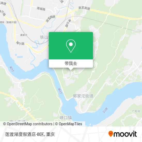 莲渡湖度假酒店-B区地图