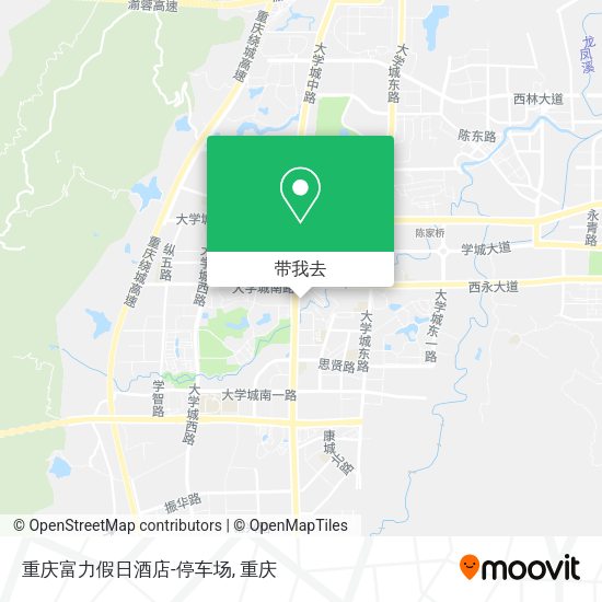 重庆富力假日酒店-停车场地图