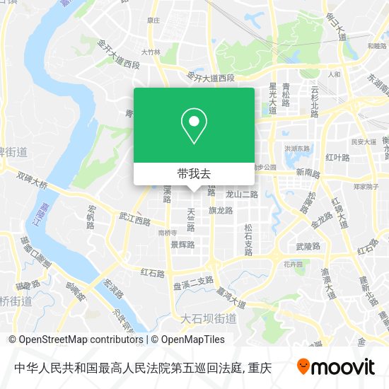中华人民共和国最高人民法院第五巡回法庭地图