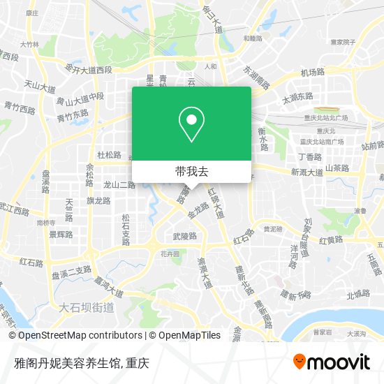 雅阁丹妮美容养生馆地图