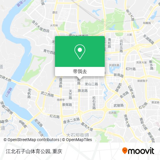 江北石子山体育公园地图