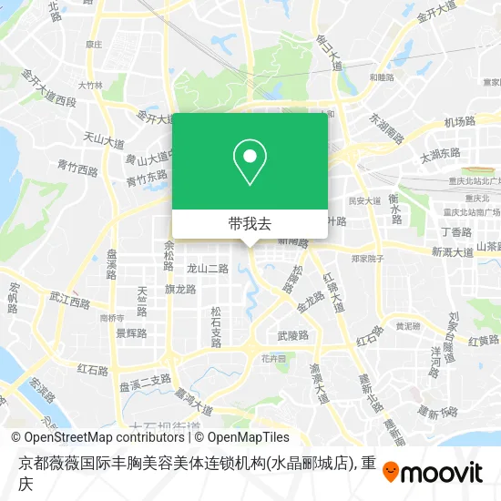 京都薇薇国际丰胸美容美体连锁机构(水晶郦城店)地图
