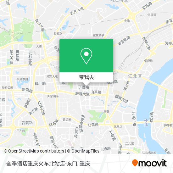 全季酒店重庆火车北站店-东门地图