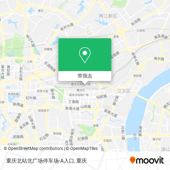 重庆北站北广场停车场-A入口地图
