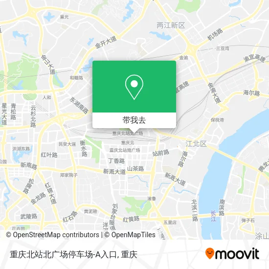 重庆北站北广场停车场-A入口地图
