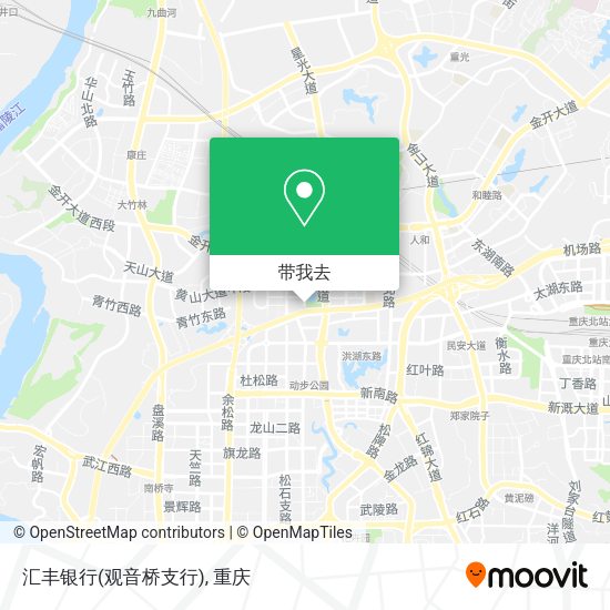 汇丰银行(观音桥支行)地图