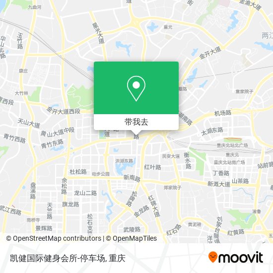 凯健国际健身会所-停车场地图