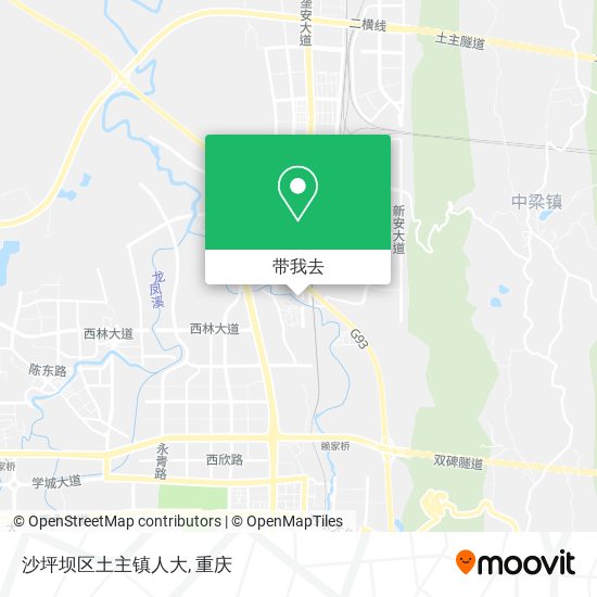 沙坪坝区土主镇人大地图