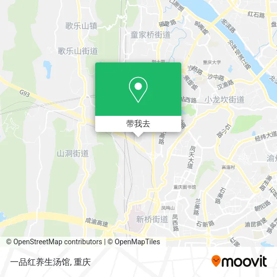 一品红养生汤馆地图