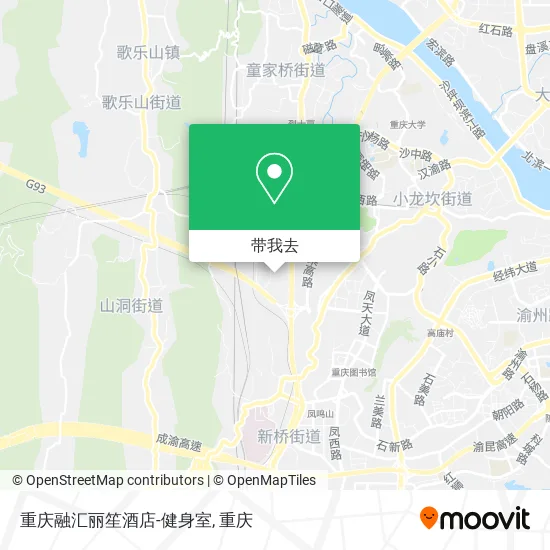 重庆融汇丽笙酒店-健身室地图